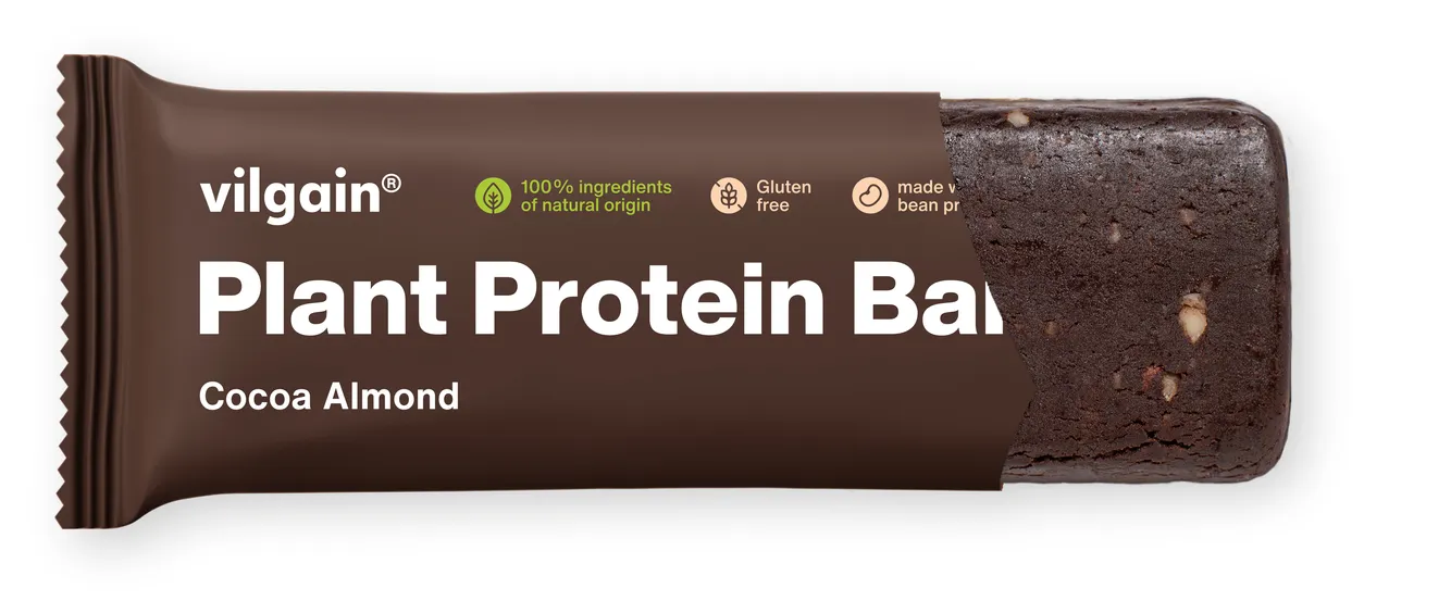 Vilgain Vegan Protein Bar mandle/kakao 50g