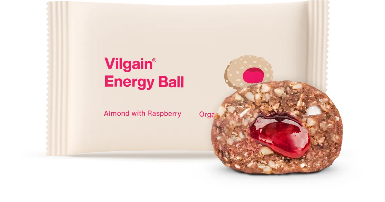 Vilgain Energy Ball BIO mandle s malinov�m d�emom 30g