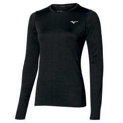 Dmske triko Mizuno s dlhm rukvom Impulse Core LS Tee/Black