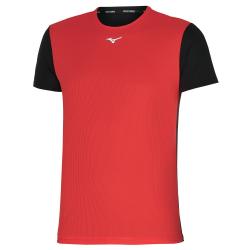 Pnske triko Mizuno DRYAEROFLOW Tee/ Fiery Red/Black