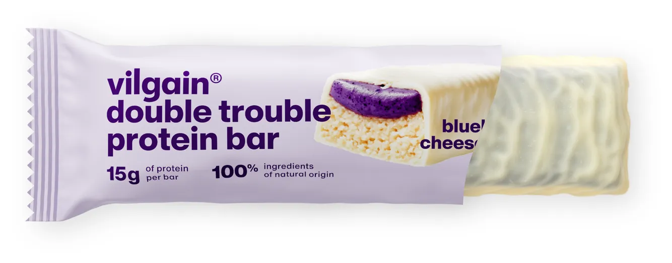 Vilgain Double Trouble Protein Bar �u�oriedkov� cheesecake 55g