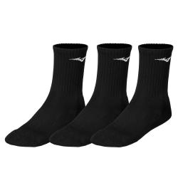 Ponoky Mizuno training 3Pairs Socks (3-balenie) ierne