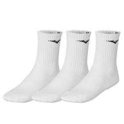 Ponoky Mizuno training 3Pairs Socks (3-balenie) biele